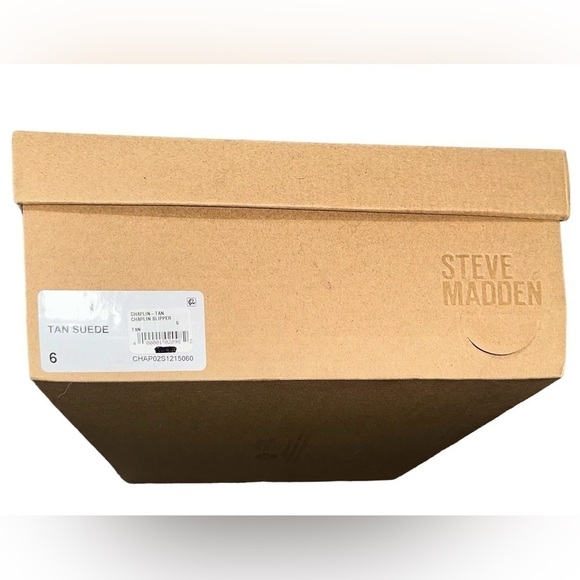 Steve Madden Chaplin Tan Suede Leather Faux Fur Flatform Slippers Booties NWT 6 - Picture 8 of 8